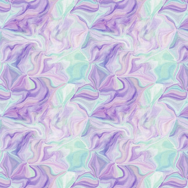 Watercolor Cotton Fabric Half Yard - Multicolor for Quilting & Crafts
