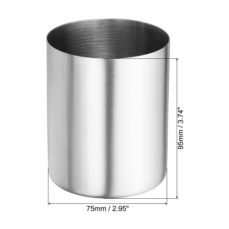 Stainless Steel Desk Organizer Cup - Pen & Makeup Brush Holder, Multiple Colors