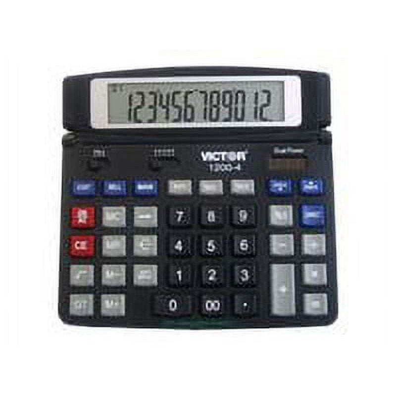 Desktop Business Calculator with 12-Digit LCD and Paperless Replay