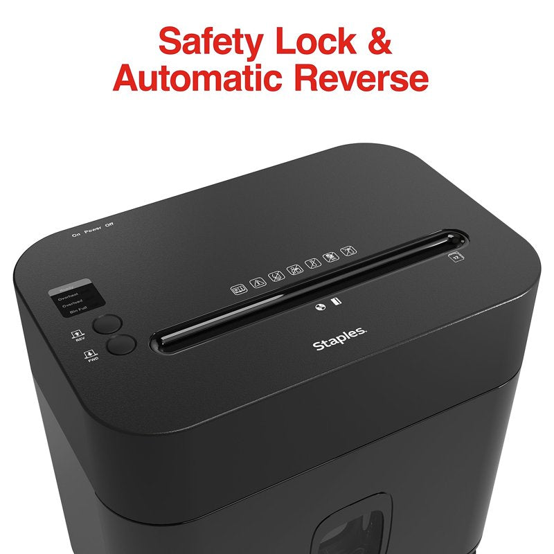 Staples 12-Sheet Micro-Cut Office Shredder with Safety Features
