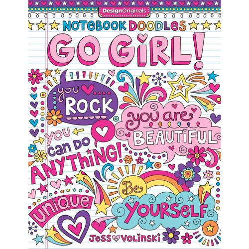 Girls Coloring & Activity Book – Empowering Doodles for Tweens