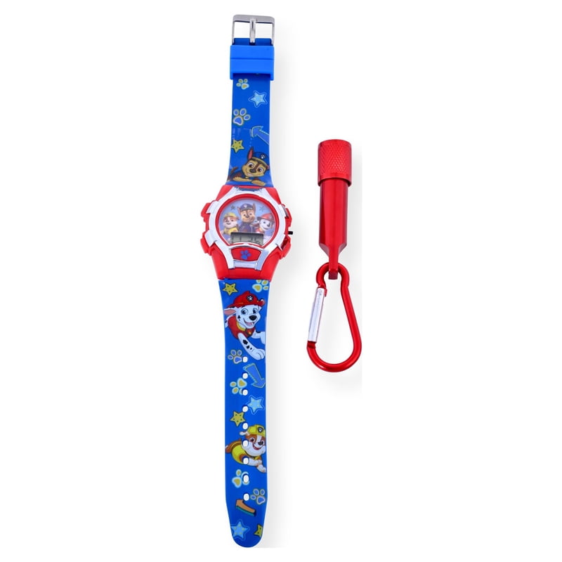 Unisex Kids LCD Watch with Matching Flashlight Set - Paw Patrol, Multi-Color
