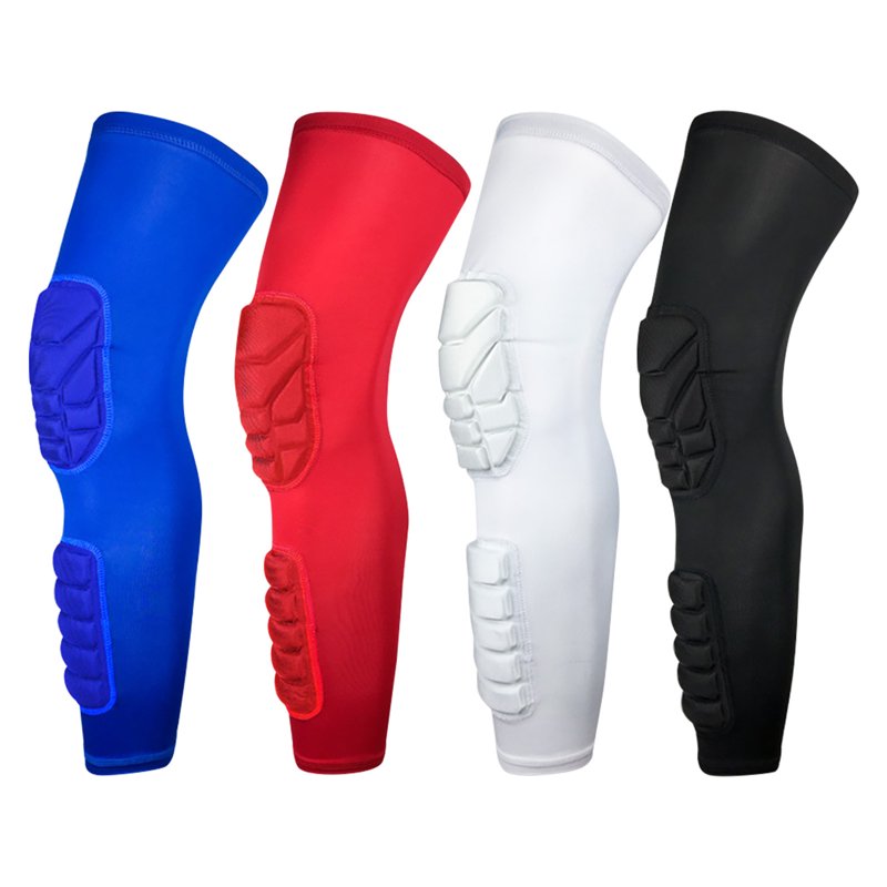 Knee Padded Compression Leg Sleeve - Support & Protection for Sports