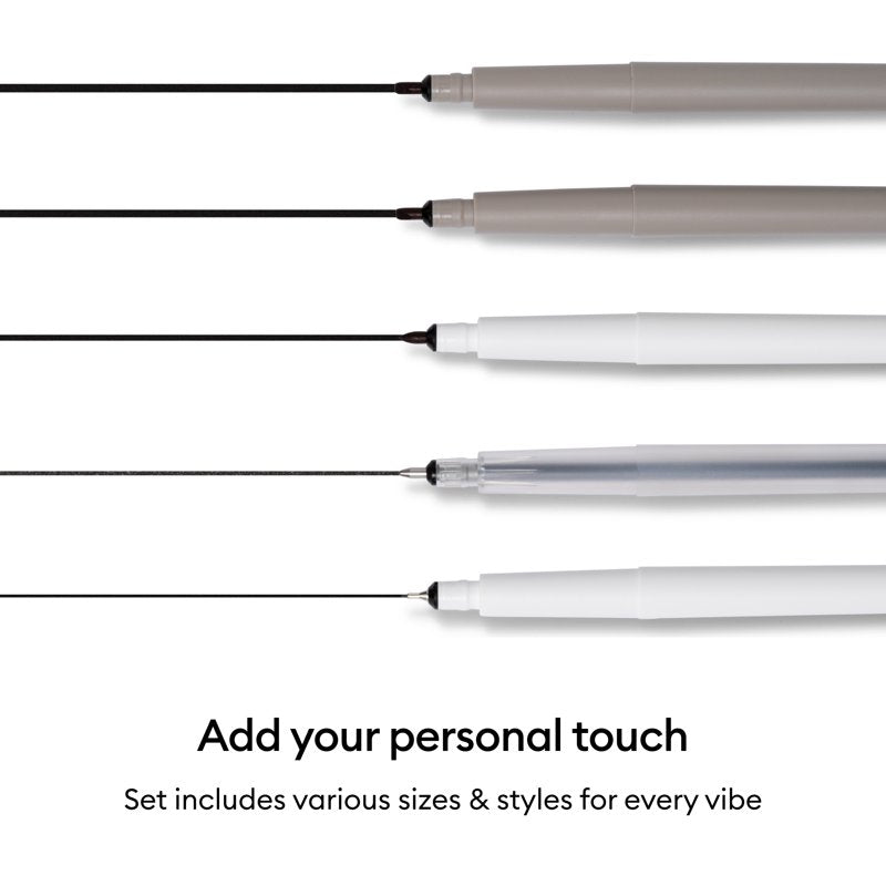 Multi Pen Set with Fine Point, Glitter Gel & Calligraphy Markers for Crafts