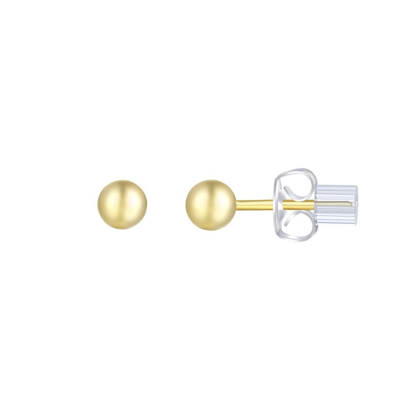 Simulated Diamond Hoop & Stud Earring Set in 14K Gold-Plated Silver