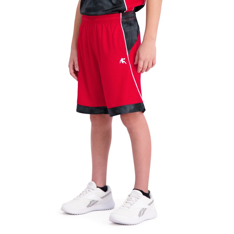 Boy's Athletic Basketball Shorts - Pull-On Mesh Performance Active Wear