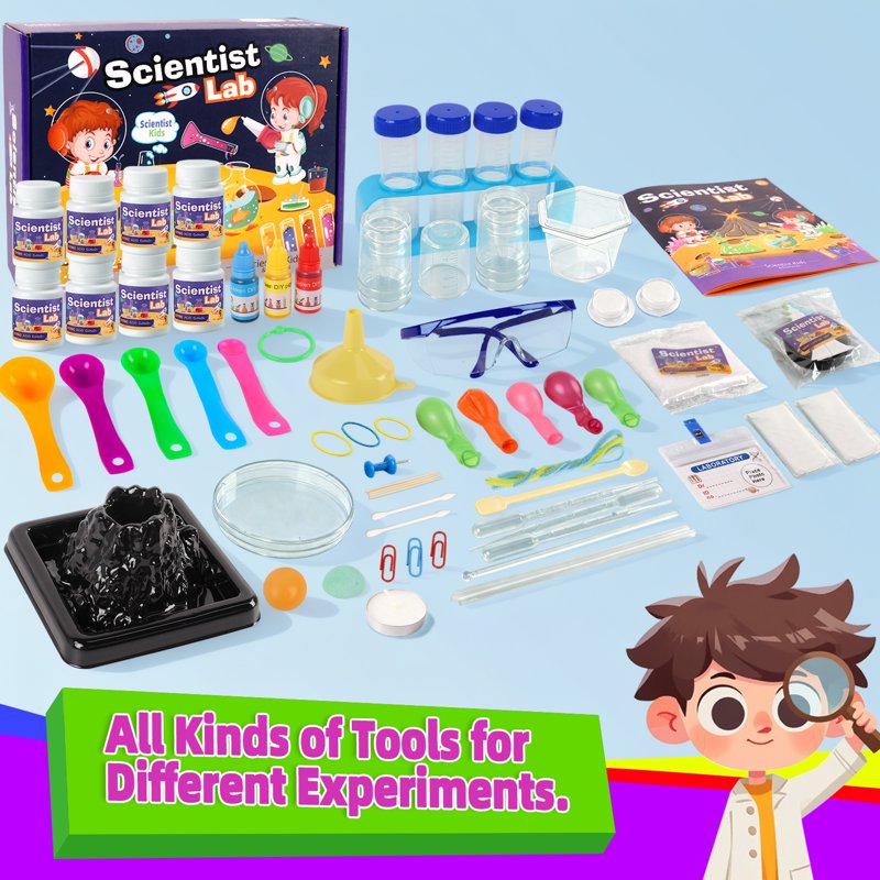 Kids Science Kit with 70+ Experiments STEM Educational Toys for Ages 8-12