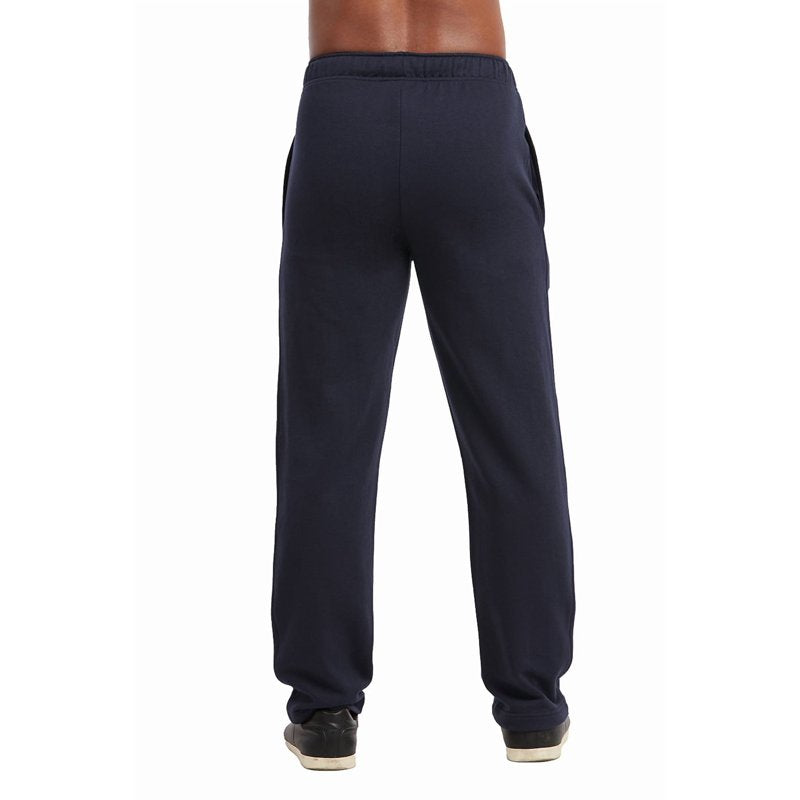 Men's Active Lounge Sweatpants with Pockets - Open Bottom Terry Style
