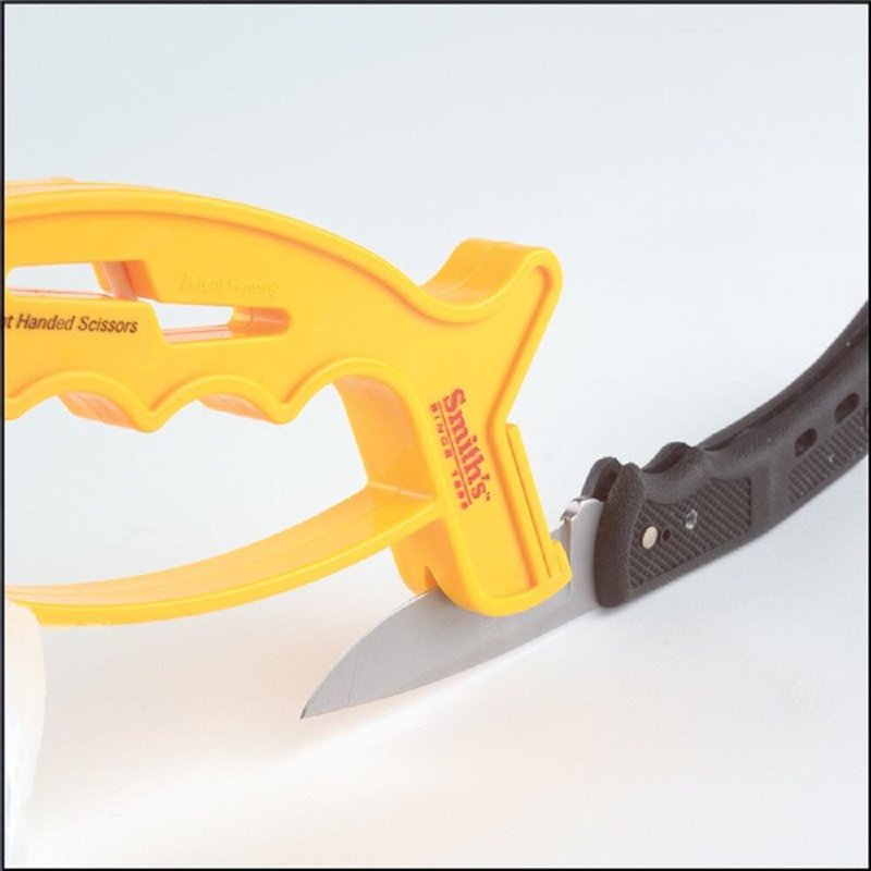 Manual Knife & Scissors Sharpener with Carbide Blades - Quick Edge