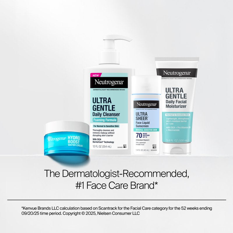 Neutrogena Ultra Gentle Face Moisturizer - Hydrating, Sensitive Skin Formula