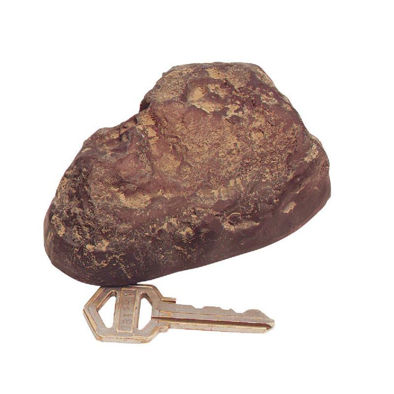 Large Slot Rock Key Box - Weather-Resistant Garden Safe with Secure Cover