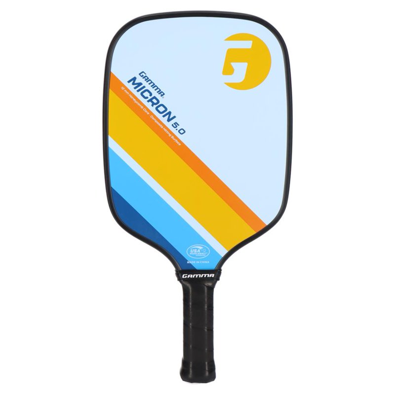 Gamma Micron 5.0 Pickleball Paddle – Graphite, 12mm Poly Core, 4 1/8" Grip