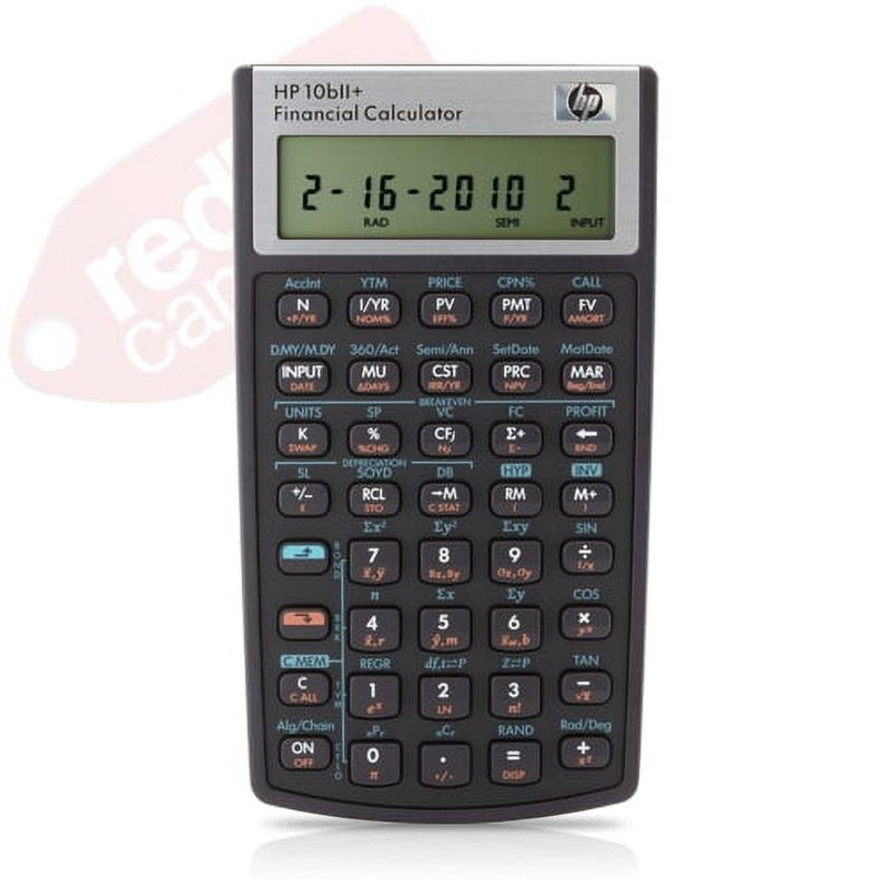 Financial Calculator HP 10bII+ 12-Digit LCD for Business & Math