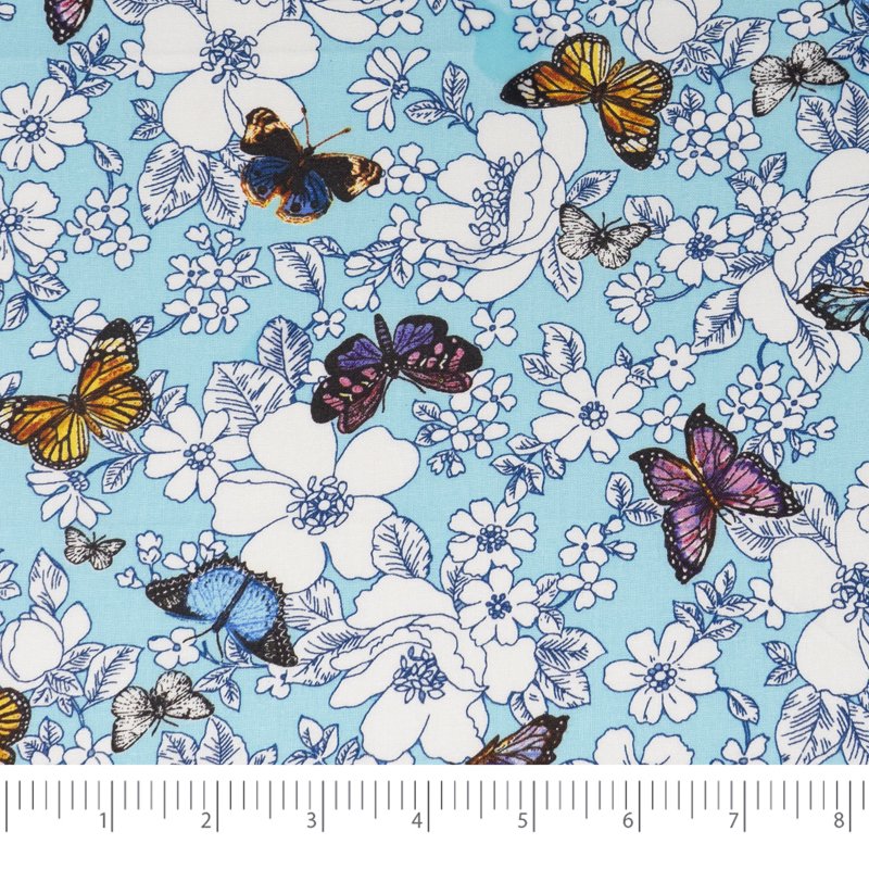 Cotton Quilt Fabric 1 Yard - Riviera Pattern for Sewing & Crafts