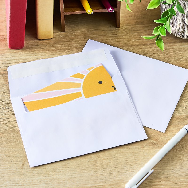 A6 Invitation Peel and Stick Envelopes - White, 4.75 x 6.5 Inches, Pack of 50