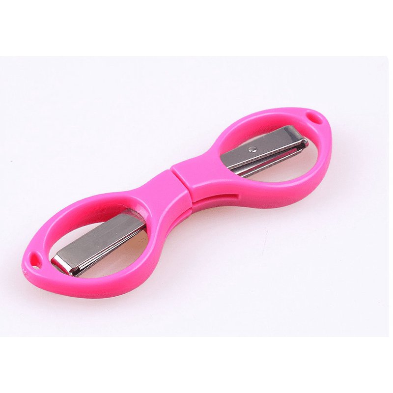 Mini Folding Stainless Steel Scissors Set - 6 Pack, Child Safe, Travel & Home Use