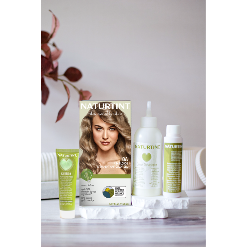 Naturtint 8A Ash Blonde Permanent Hair Color - 2 Pack, Vegan & Natural