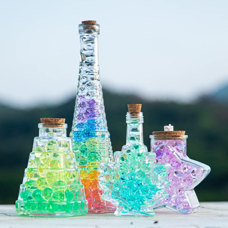 Water Gel Jelly Beads Vase Filler Set - Non Toxic Water Beads for Wedding Centerpieces & Floral Arrangements