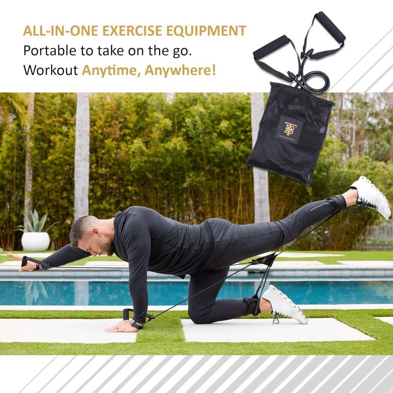 Heavy Resistance Total Body Band Set for Full-Body Workout & Strength Training