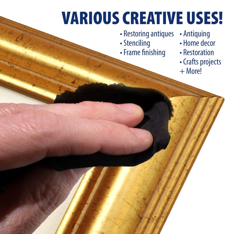 Metallic Wax Finish - 0.5oz for Wood, Metal, Glass & Crafts
