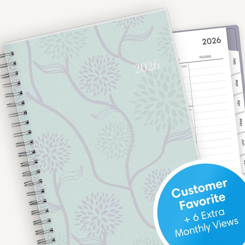 2026 Weekly & Monthly Planner Calendar | 5 x 8 Inch Flexible Cover