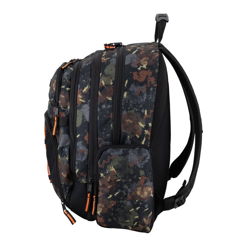 Expandable Bungee Backpack with Multiple Pockets and Water-Resistant Bottom