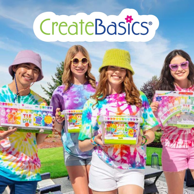 20-Color Tie-Dye Party Kit for Group Crafts and DIY T-Shirt Projects