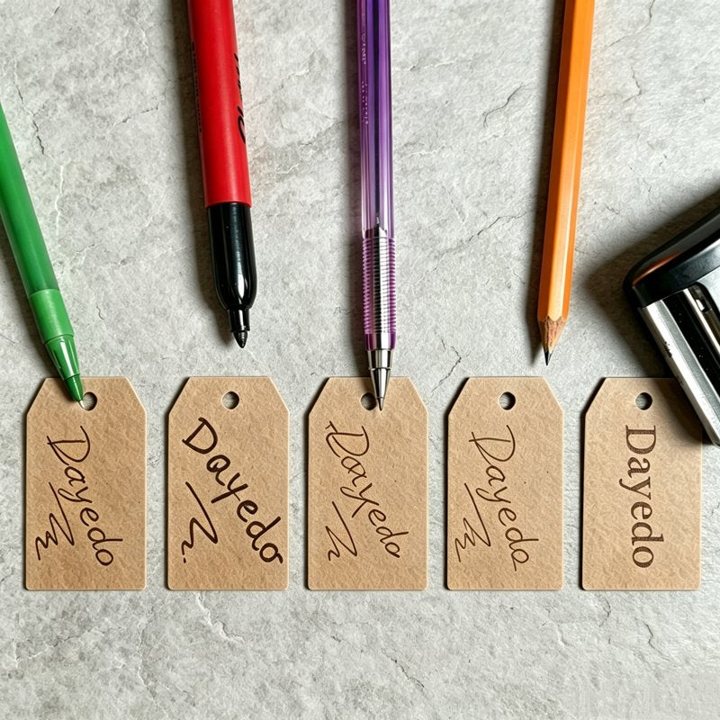 Kraft Paper Gift Tags with Rope - Customizable Brown Cardboard Labels, 400 Sheets