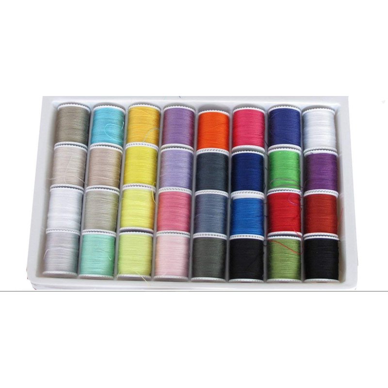 100-Piece Sewing Kit with Thread, Needles, and Accessories - Compact