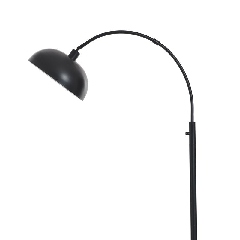 Black Finish Arch Dome Floor Lamp with Dimmable Light
