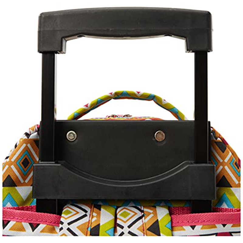 Unisex Rolling Backpack with Wheels and Multiple Pockets - 17 Inch