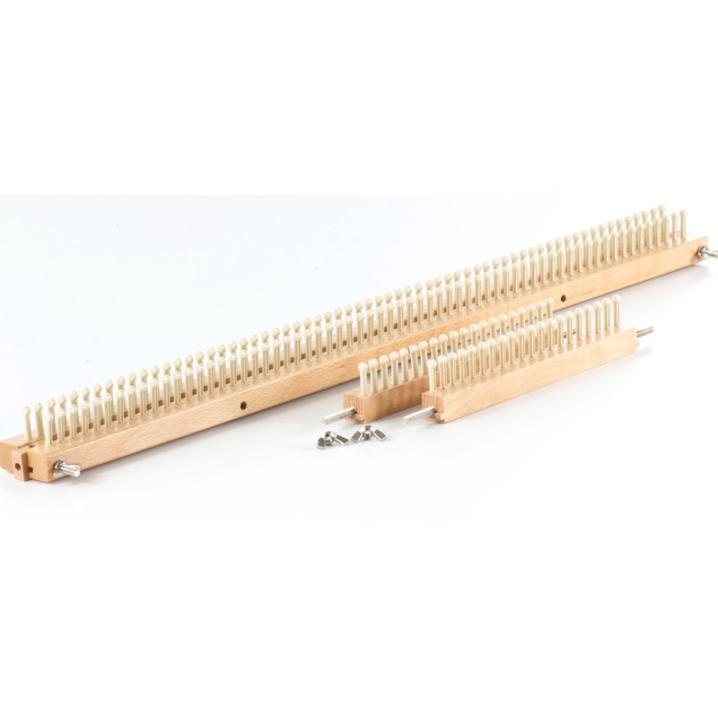 28-Inch Wooden Knitting Loom Board with 168 Pegs, Adjustable for Sweaters & Afghans