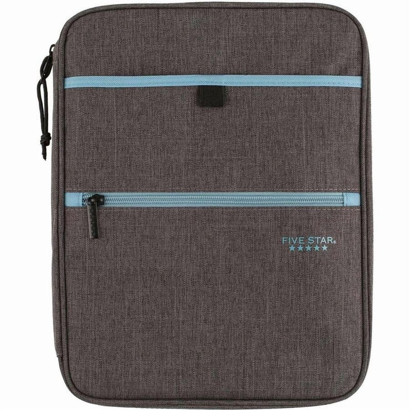 1-Inch Zipper Binder with 225 Sheets, Multi-Colored, Organizer with Pockets