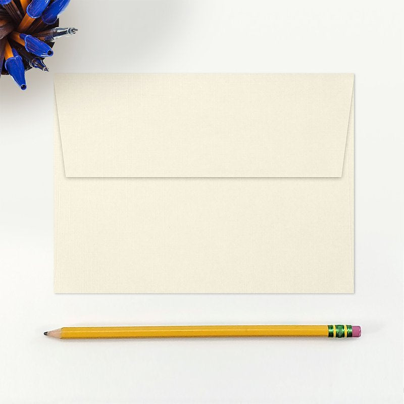 A7 Invitation Envelopes 50 Pack - Natural Linen for Cards & Invitations