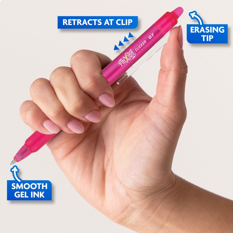 Erasable Gel Ink Pens 0.7mm Fine Point Assorted Colors - 8 Pack