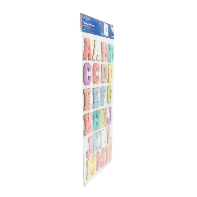 Multicolor Adhesive Alphabet Letter Patches Set - 46 Pieces for Crafts and Personalization