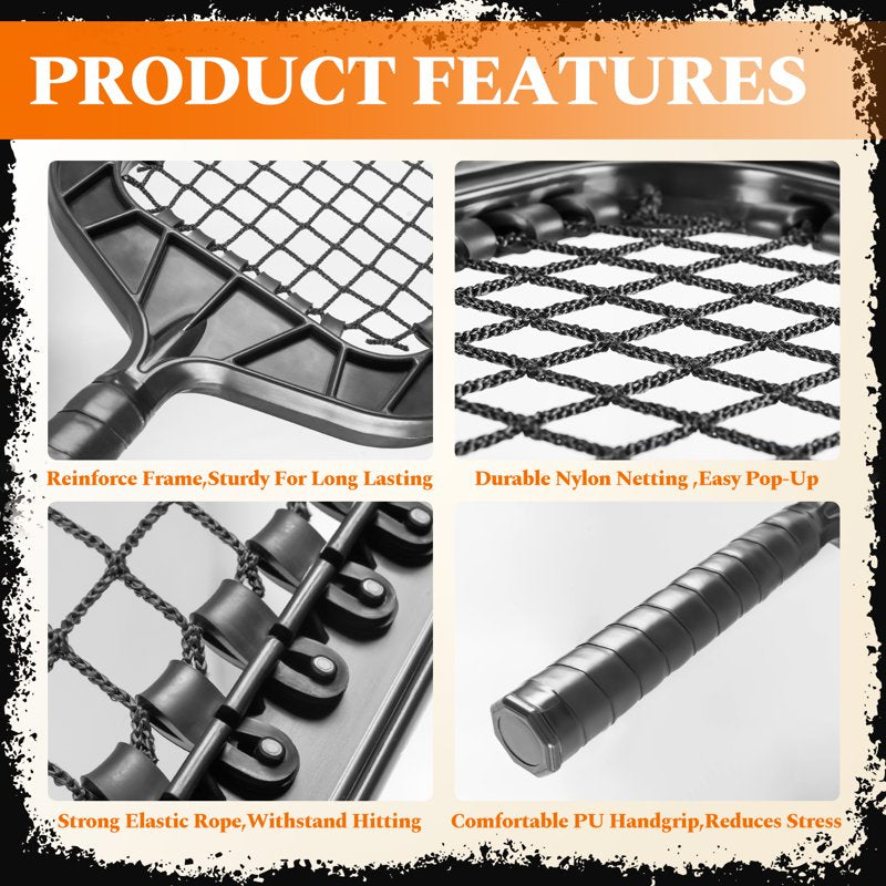 Baseball Fungo Racket for Fly Balls & Grounders, Lightweight Practice Training Tool