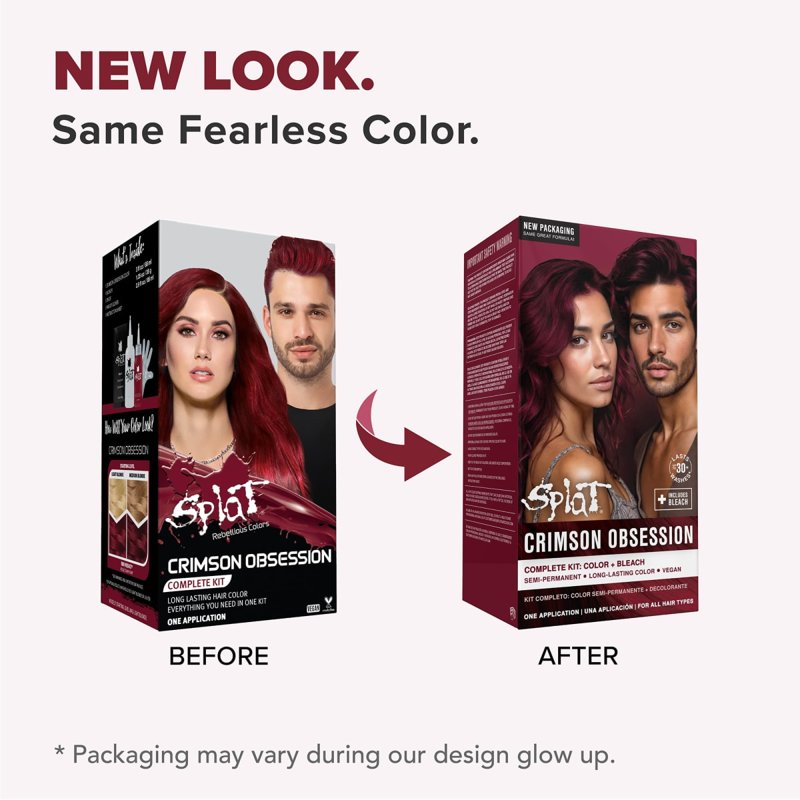 Semi-Permanent Hair Dye Kit with Bleach - Multiple Bright Shades