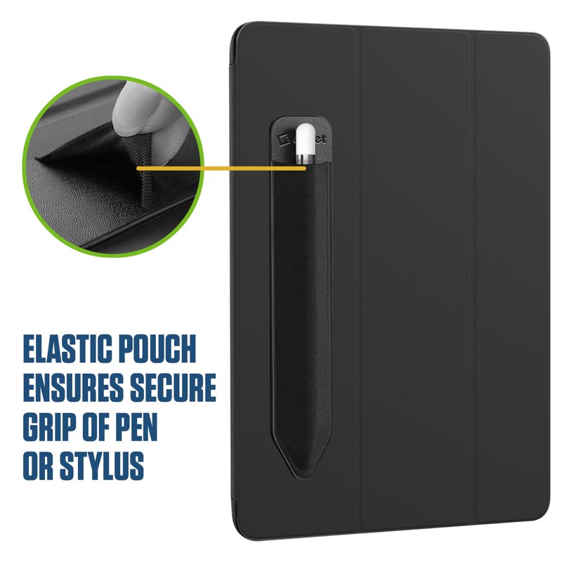 Stylus Pen Holder Sleeve 2-Pack for iPad Pro Air Mini Tablets - Black