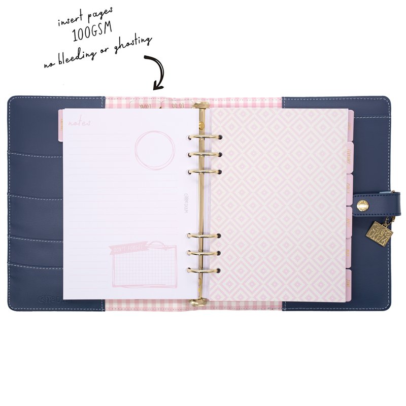 A5 Floral Planner - Undated Weekly & Monthly Organizer with Stickers