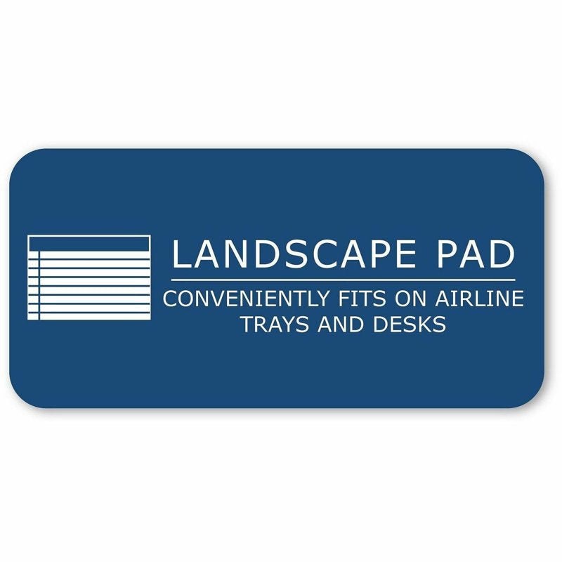 Landscape Note Pad 11x9.5 Inches College Ruled with Margin - Recycled Paper
