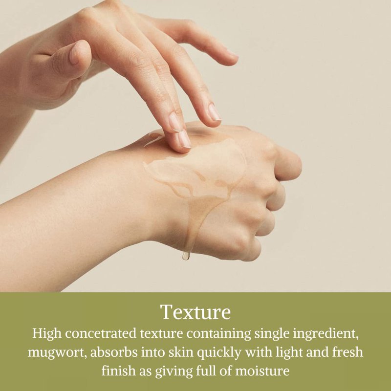 Vegan Mugwort Essence Toner for Sensitive Skin - Hydrating & Soothing, 5.4 Fl Oz