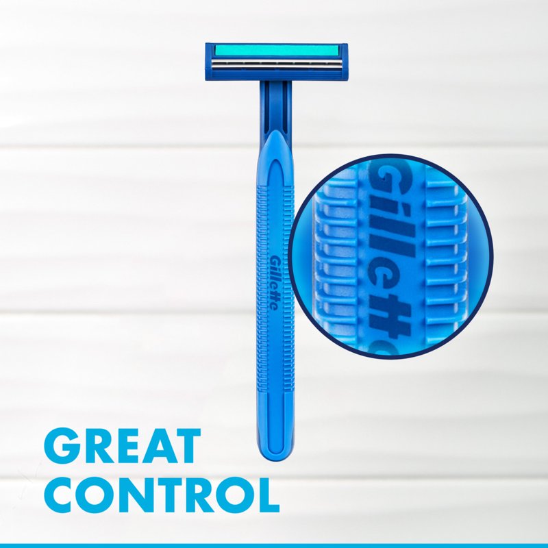 Men's Disposable Razor 3 Pack - Dual Blade, Water-Lubricated, Fixed Head