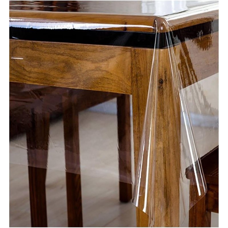 Clear Vinyl Fabric for Sewing & Craft Projects - 54x54 Inches, Durable & Waterproof