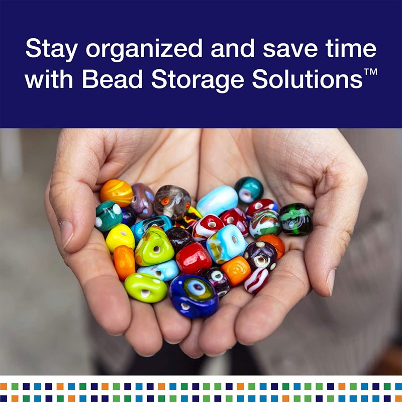 45-Piece Bead Storage Organizer Set for Arts & Crafts Supplies