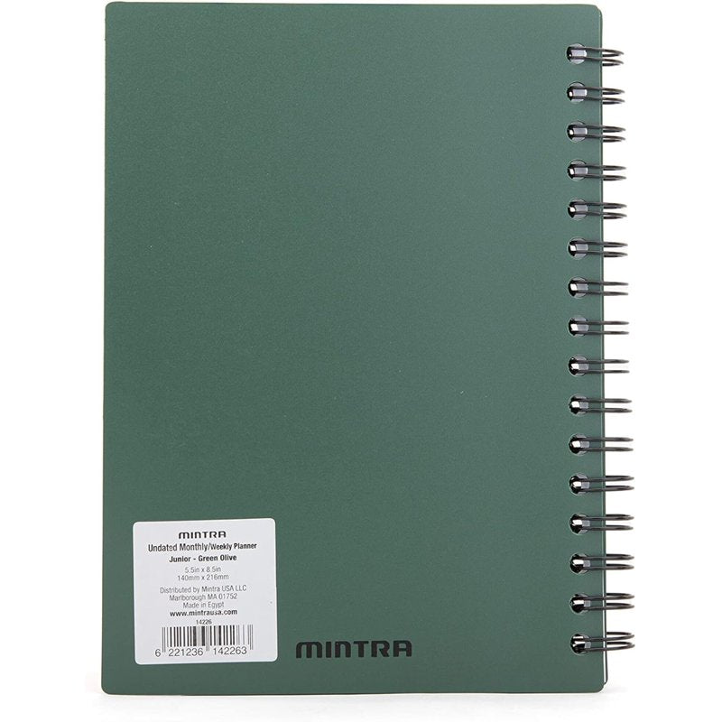 Undated Weekly Monthly Planner for Office - Letter & Junior Sizes