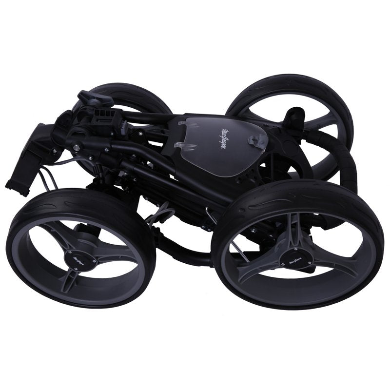 MacGregor Response Deluxe 4 Wheel Golf Cart - Black/Silver Aluminum Frame