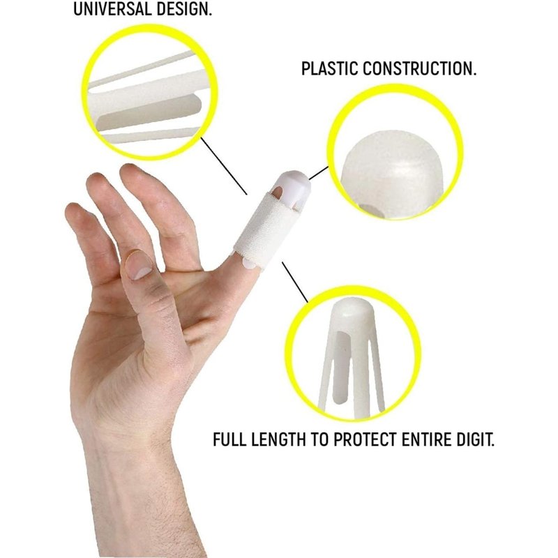 Large Medical Finger Guards 12-Pack Disposable Plastic Finger Protectors