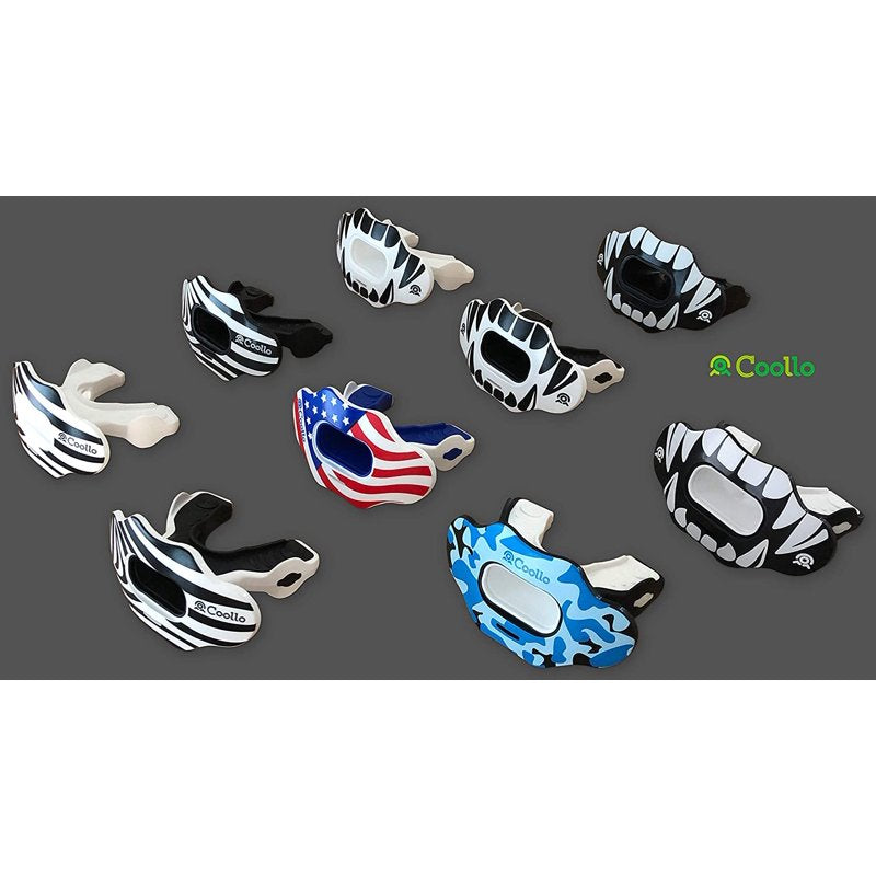 Adult Sport Mouth Guard with Convertible Strap - Impact Protection, Fits Ages 8+
