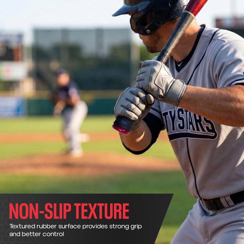Adjustable Bat Knob Stackers for Baseball & Softball - Choke Up Control & Vibration Reduction